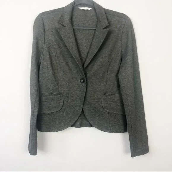 CABI | Dark Gray Button Front Blazer Size 6 - Picture 1 of 7